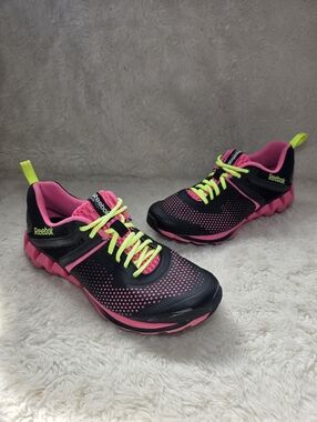 Reebok ZigKick Alpha Running Shoes - Black/Pink/Neon - M44967 - Women’s 8.5